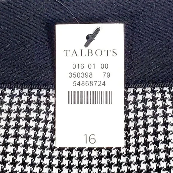 TALBOTS Women Size 16 Black Soho Ankle Pant Skinny High Waist Stretch Jeggings - Picture 4 of 9